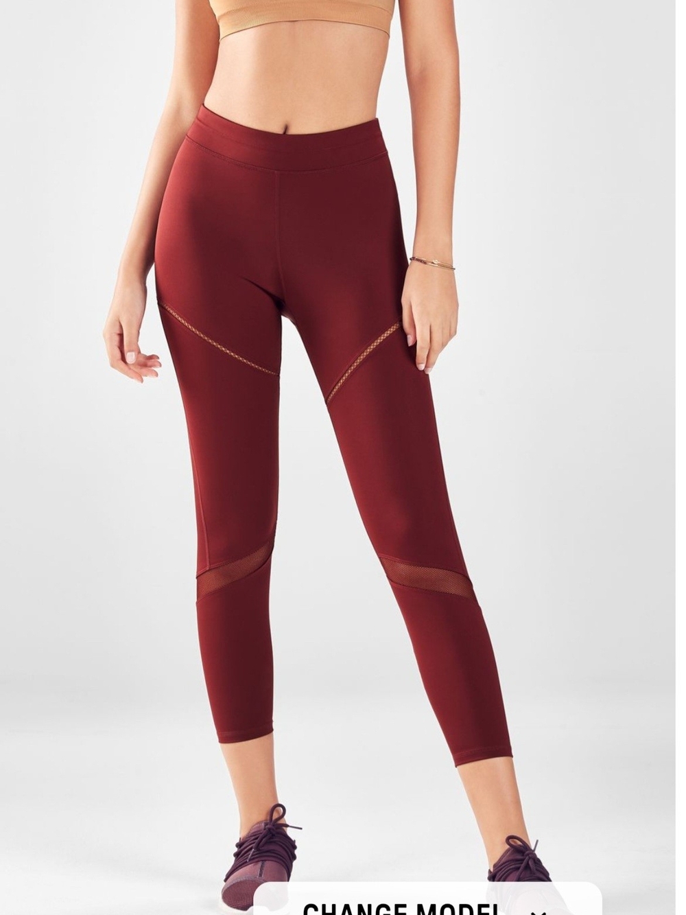 Fabletics High-Waisted Ultracool Mesh 7/8 Legging